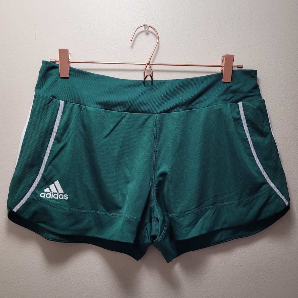 Adidas Green climacool athletic shorts